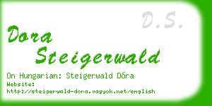 dora steigerwald business card