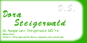 dora steigerwald business card